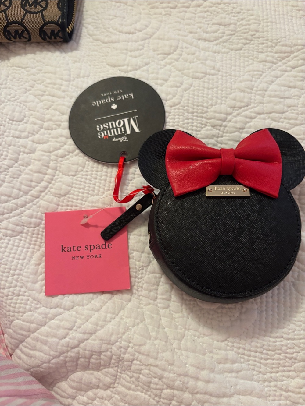 kate spade Black & Red Minnie Mouse Coin Pouch